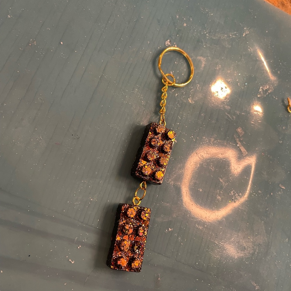 Lego resin keychain